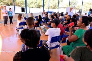 Comunidade quilombola do Mumbuca se reúne em oficina participativa do REDD+ para debater soluções sustentáveis e valorização dos saberes locais. - Foto: Mariana Di Pietro